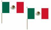 Håndholdt flag Mexico 15x22,5cm